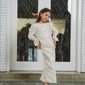 The Lumiere Collection Girl Sofia Kurung Set in Chamomile Yellow Lace - Umbi