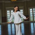 The Lumiere Collection Girl Tiara Embellished Set in Cloud White - Umbi
