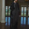 The Lumiere Collection Women Gala Satin Set in Shiny Black - Umbi