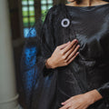 The Lumiere Collection Women Gala Satin Set in Shiny Black - Umbi