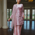 The Lumiere Collection Women Gala Satin Set in Shiny Pink - Umbi