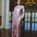 The Lumiere Collection Women Gala Satin Set in Shiny Pink - Umbi