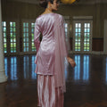 The Lumiere Collection Women Gala Satin Set in Shiny Pink - Umbi
