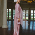 The Lumiere Collection Women Gala Satin Set in Shiny Pink - Umbi