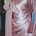 The Lumiere Collection Women Gala Satin Set in Shiny Pink - Umbi