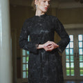 The Lumiere Collection Women Lorina Beaded Kurung Set in Black Blossom - Umbi
