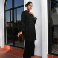 The Lumiere Collection Women Lorina Beaded Kurung Set in Black Blossom - Umbi