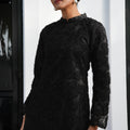 The Lumiere Collection Women Lorina Beaded Kurung Set in Black Blossom - Umbi