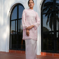 The Lumiere Collection Women Lorina Beaded Kurung Set in Pink Blossom - Umbi