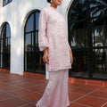 The Lumiere Collection Women Lorina Beaded Kurung Set in Pink Blossom - Umbi