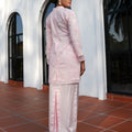 The Lumiere Collection Women Lorina Beaded Kurung Set in Pink Blossom - Umbi