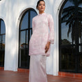 The Lumiere Collection Women Lorina Beaded Kurung Set in Pink Blossom - Umbi