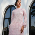The Lumiere Collection Women Lorina Beaded Kurung Set in Pink Blossom - Umbi