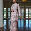 The Lumiere Collection Women Lorina Beaded Kurung Set in Rose Pink - Umbi