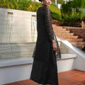 The Lumiere Collection Women Rhea Dress Set in Black Botanica Lace - Umbi