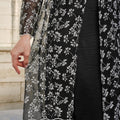 The Lumiere Collection Women Rhea Dress Set in Black & White Botanica Lace - Umbi
