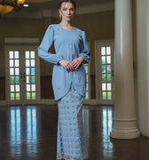 The Lumiere Collection Women Tiara Embellished Set in Ice Blue - Umbi
