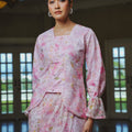 The Lumiere Collection Women Valencia Kebaya Set in Ballerina Pink Lily Lace - Umbi