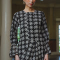 The Lumiere Collection Women Valencia Kebaya Set in Black Frost Lace - Umbi
