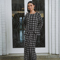 The Lumiere Collection Women Valencia Kebaya Set in Black Frost Lace - Umbi