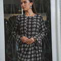 The Lumiere Collection Women Valencia Kebaya Set in Black Frost Lace - Umbi