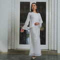 The Lumiere Collection Women Valencia Kebaya Set in Cloud White Daisy Lace - Umbi