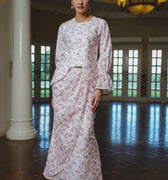 The Lumiere Collection Women Valencia Kebaya Set in Pink Garden Lace - Umbi