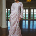 The Lumiere Collection Women Valencia Kebaya Set in Pink Garden Lace - Umbi
