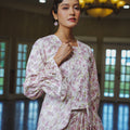 The Lumiere Collection Women Valencia Kebaya Set in Pink Garden Lace - Umbi