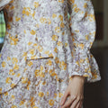 The Lumiere Collection Women Valencia Kebaya Set in Purple & Yellow Garden Lace - Umbi