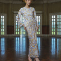 The Lumiere Collection Women Valencia Kebaya Set in Purple & Yellow Garden Lace - Umbi