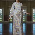 The Lumiere Collection Women Valencia Kebaya Set in Purple & Yellow Garden Lace - Umbi