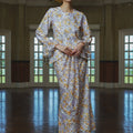 The Lumiere Collection Women Valencia Kebaya Set in Purple & Yellow Garden Lace - Umbi
