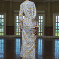 The Lumiere Collection Women Valencia Kebaya Set in Purple & Yellow Garden Lace - Umbi