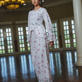 The Lumiere Collection Women Valencia Kebaya Set in Raspberry Pink Daisy Lace - Umbi