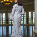 The Lumiere Collection Women Valencia Kebaya Set in Raspberry Pink Daisy Lace - Umbi
