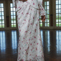 The Lumiere Collection Women Valencia Kebaya Set in Raspberry Pink Daisy Lace - Umbi