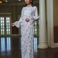The Lumiere Collection Women Valencia Kebaya Set in Raspberry Pink Daisy Lace - Umbi