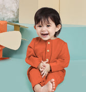 The Matahari Baby Jumpsuit Clay - Umbi