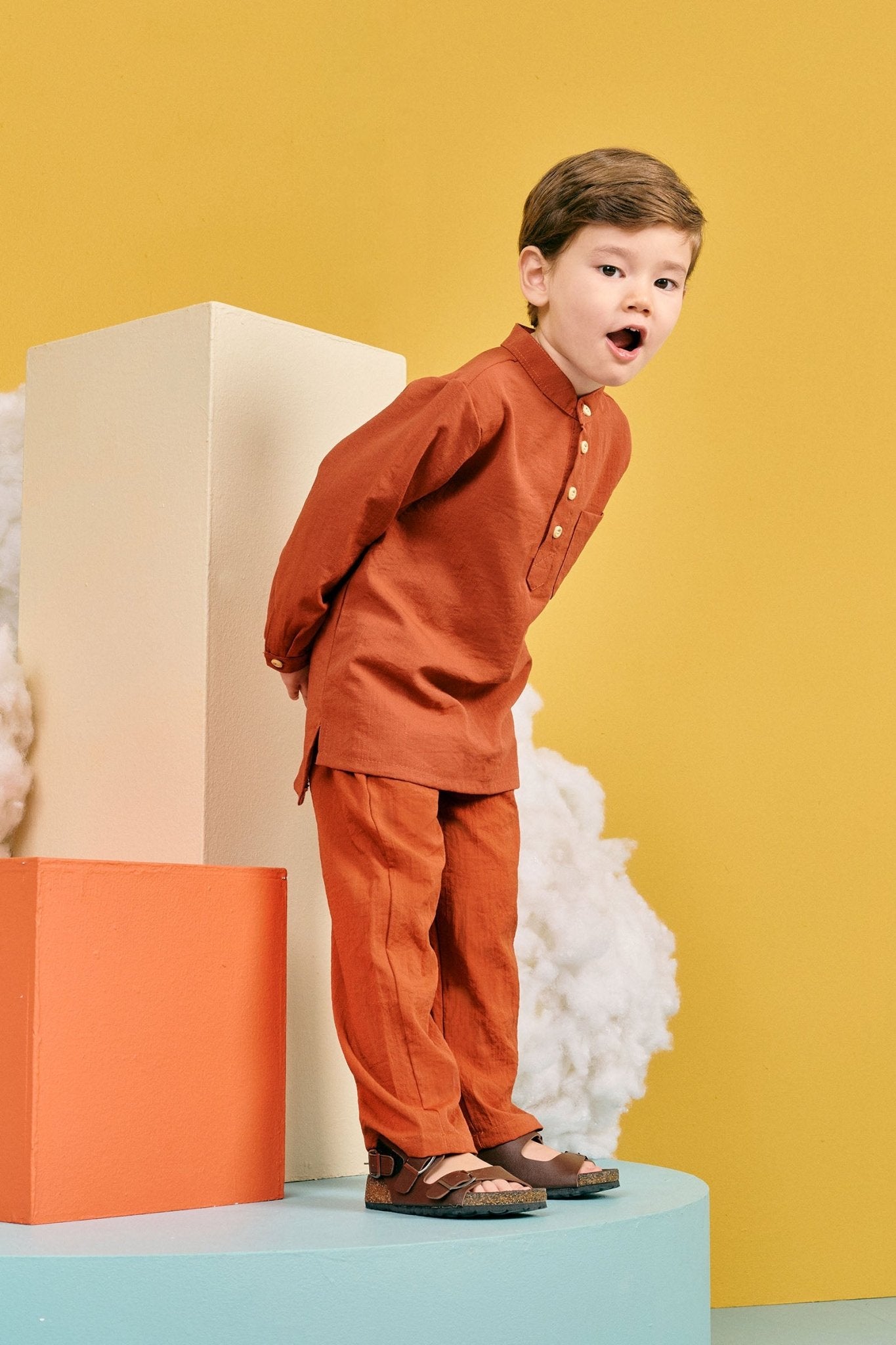 The Matahari Baju Melayu Set Clay - Umbi