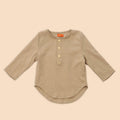 The Matahari Basic Kurta Top Khaki - Umbi