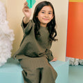 The Matahari Boxy Blouse Green Stripe - Umbi