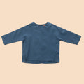 The Matahari Boxy Blouse Steel Blue - Umbi