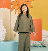 The Matahari Classic Skirt Green Stripe - Umbi
