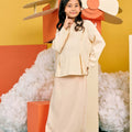 The Matahari Fitted Waist Blouse Beige - Umbi