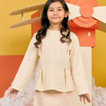 The Matahari Fitted Waist Blouse Beige - Umbi