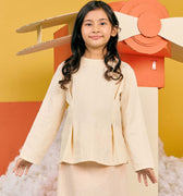 The Matahari Fitted Waist Blouse Beige - Umbi