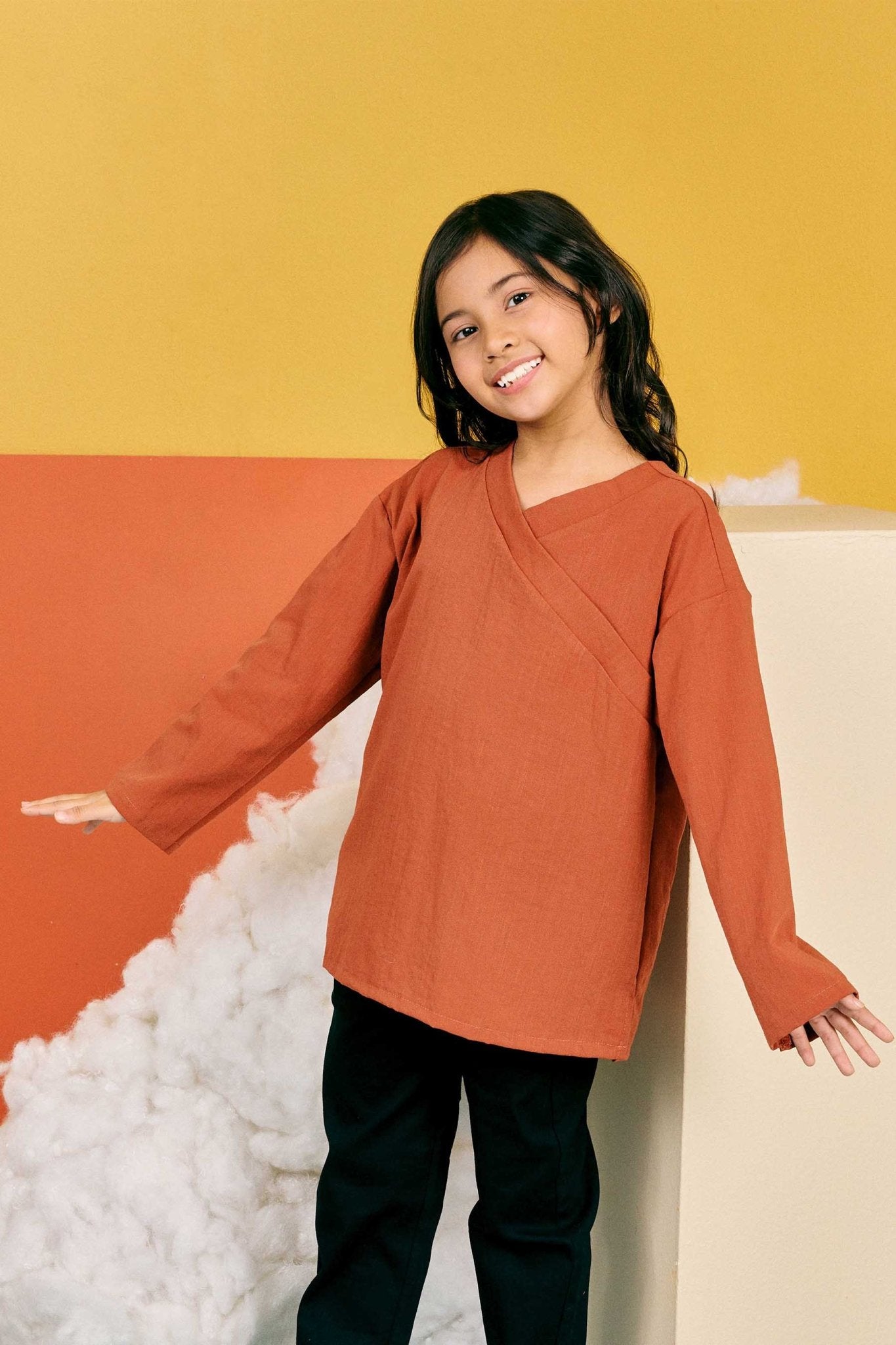 The Matahari Instant Kimono Top Clay - Umbi