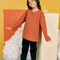 The Matahari Instant Kimono Top Clay - Umbi