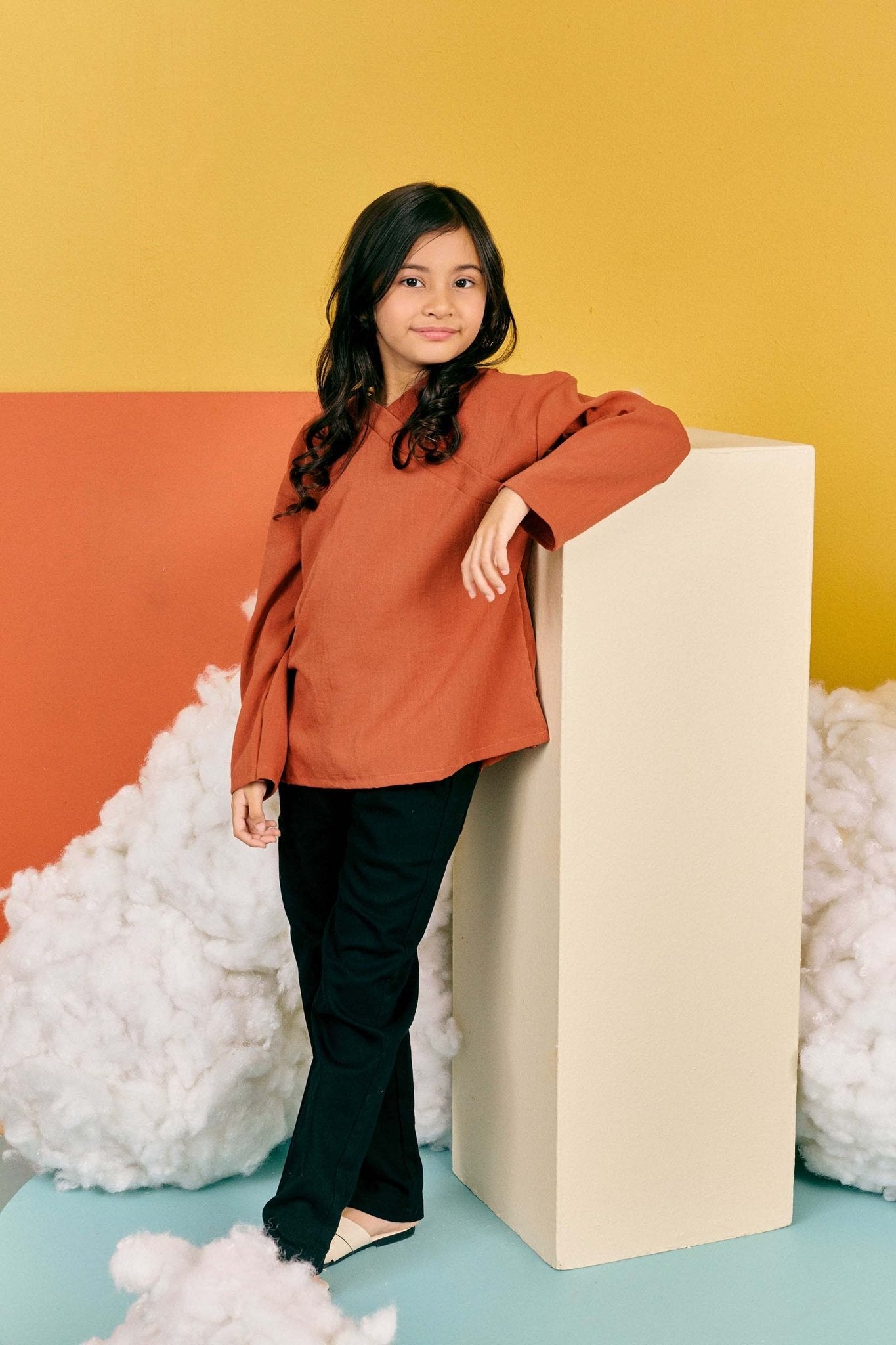 The Matahari Instant Kimono Top Clay - Umbi